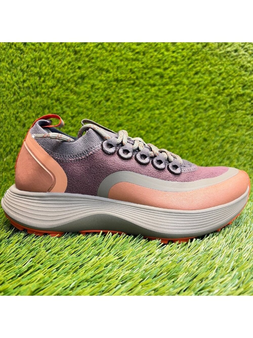 Allbirds Strider Explore Womens Size 6.5 Burgundy Gray Running Shoes Sneakers